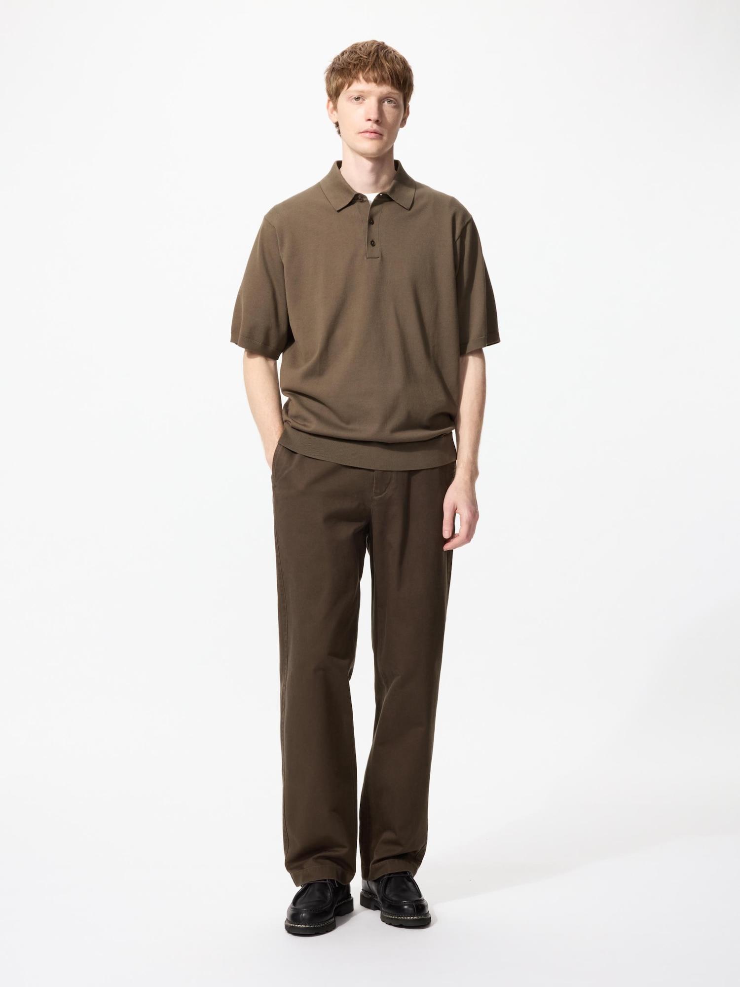 

Прямые брюки-чинос Uniqlo 38 DARK BROWN/MEN 100
