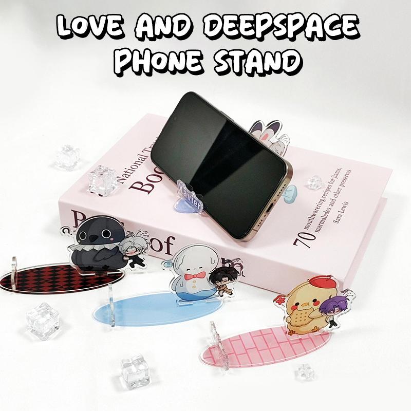 Q-Version Love And Deepspace Phone Stand Complete Set Of Acrylic Exquisite High Beauty Cute Thickened Desktop Decor Girl Gifts