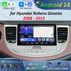Radio Multimedia Player Car for Kia Rio 2 2005 - 2011 Android 14 System Split Screen 4G GPS Navi WiFi DSP Stereo Cooling Fan