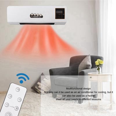 1800W Wall Mounted Heater Electric Heating Machine PTC Heating Heater with Remote Control Timer for Bedroom Bathroom