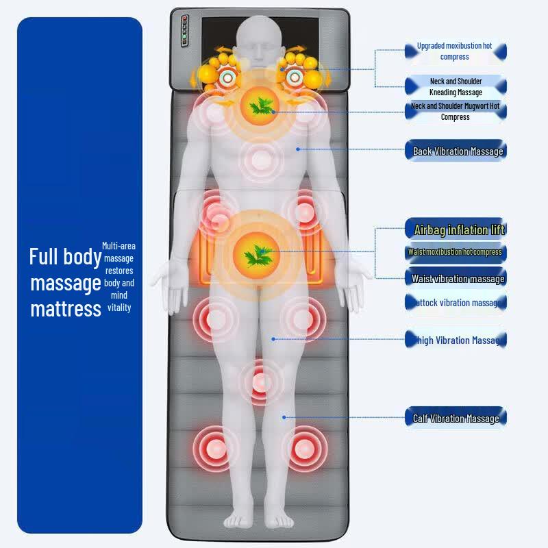 AUX Full Body Massage Cushion with Heat and Neck Airbag CN plug (adapter included)
