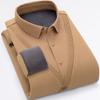 Men's long-sleeved shirts with fleece and thickening are trendy and versatile on the street. They are of high quality and cool