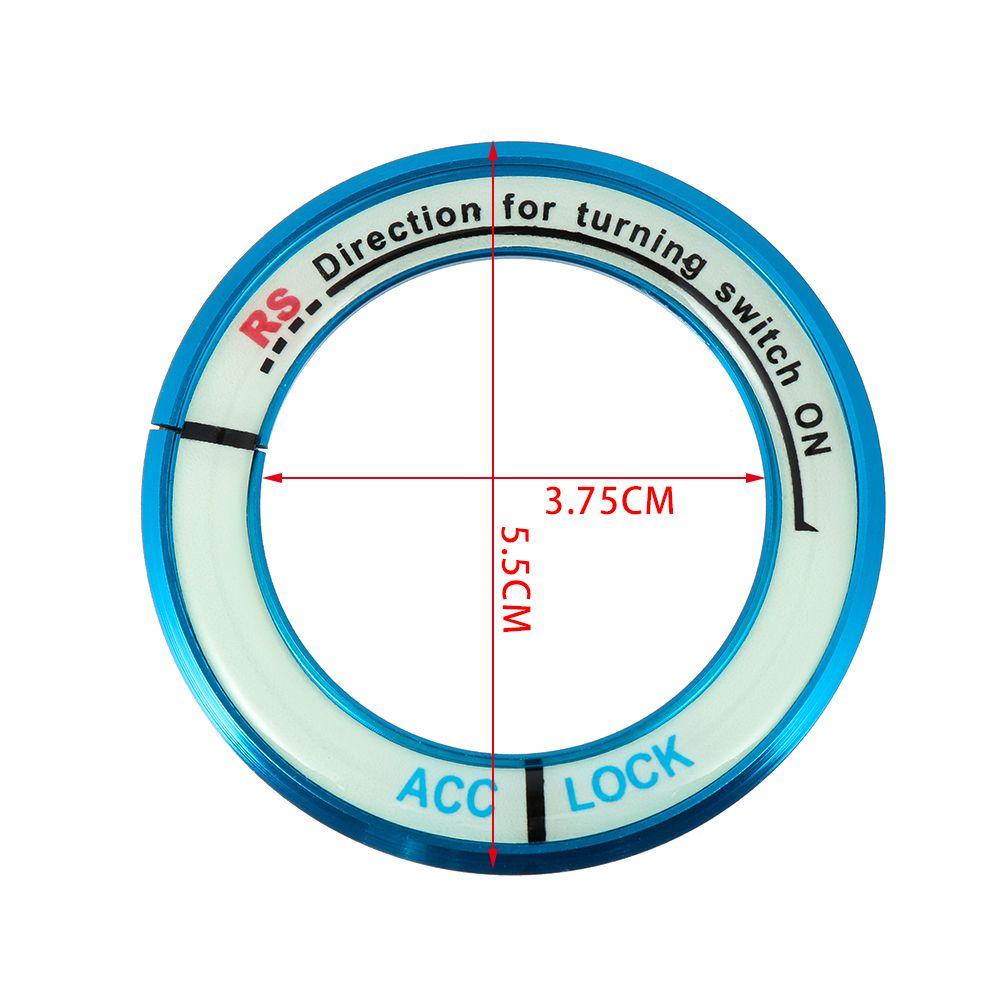 New Decoration  Alloy  Auto Luminous  Car Ignition Switch Cover Stickers For TOYOTA COROLLA LEVIN