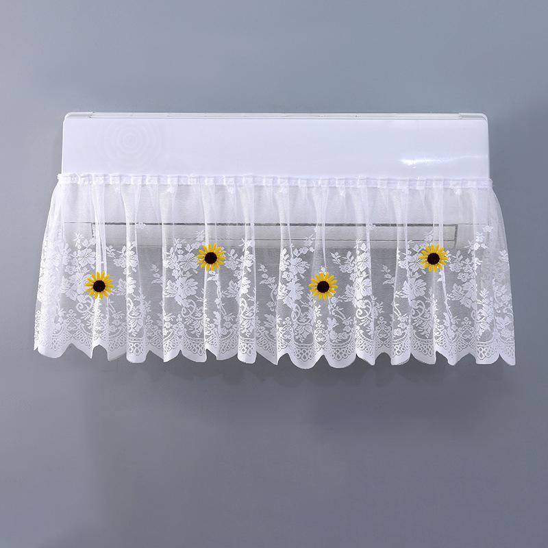 1PC Windshield Curtain Bedroom Air Conditioner Cover Cloth Dust-proof Lace Anti-direct Blowing Air Conditioner Household