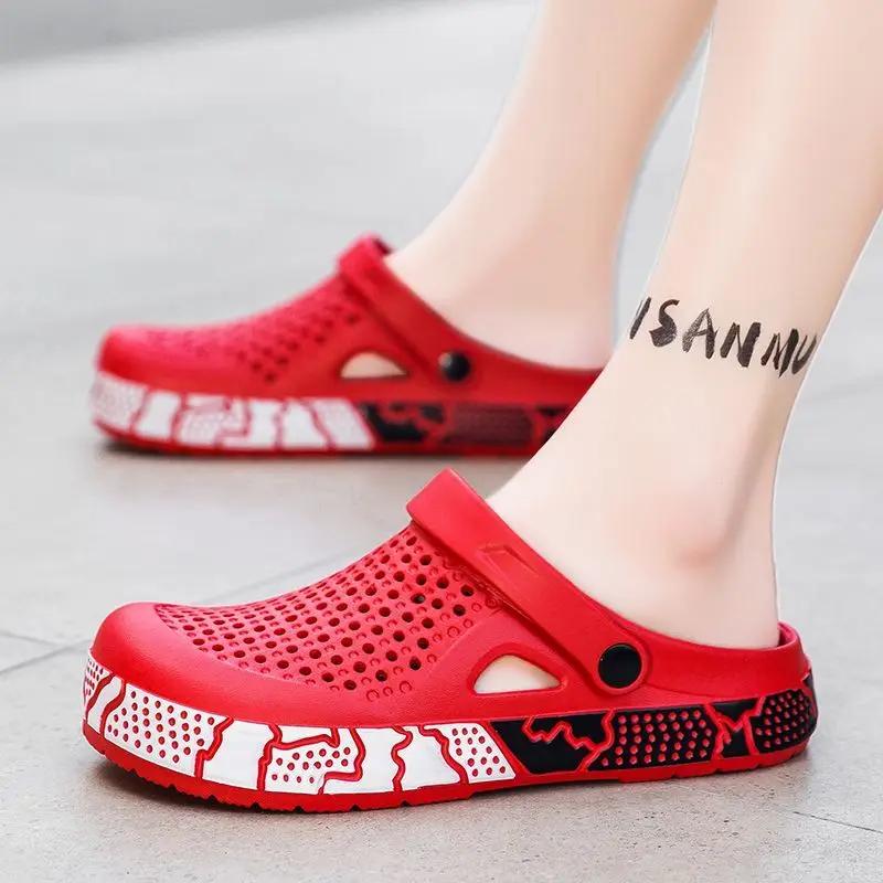 Fashion Shoes Platform Beach Hole Sandals Man Adult Eva Y2k Elegant Summer Sale 2025 Fashion Fun Casual Original Style Slippers for Men