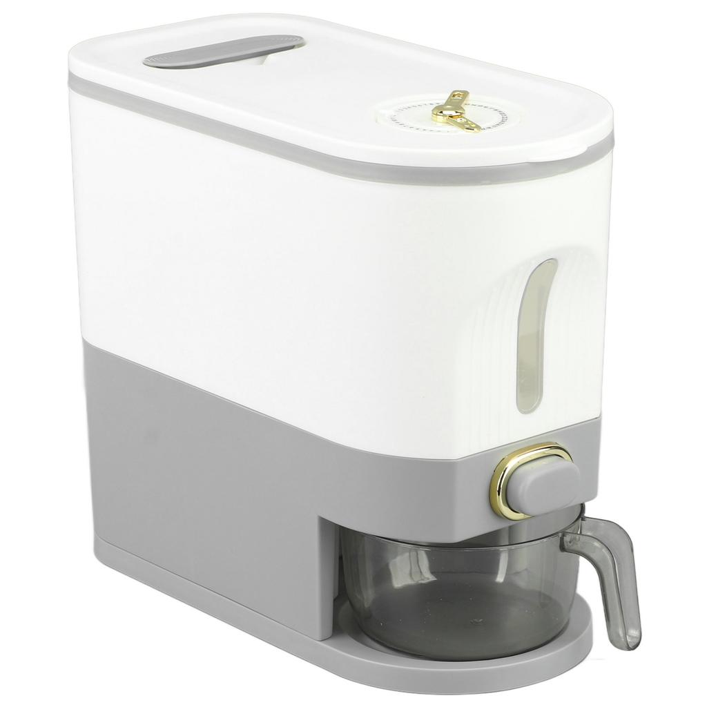 Rice Dispenser Transparent Sealed Press Type Grain Storage Box Rice Storage Bin for Kitchen Large