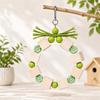 Ring-shaped Wooden Parrot Chewing Colorful Beads Solid Wood Bird Foraging Swing Bite Resistant Chewing Exercise