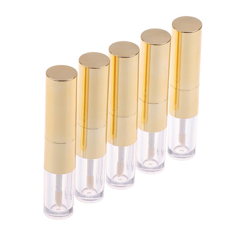 Double-ended Empty 2.5ml Clear Lip Gloss Tube Refillable Lip Balm Bottles Lipstick Containers For Travel Women Girls DIY Makeup