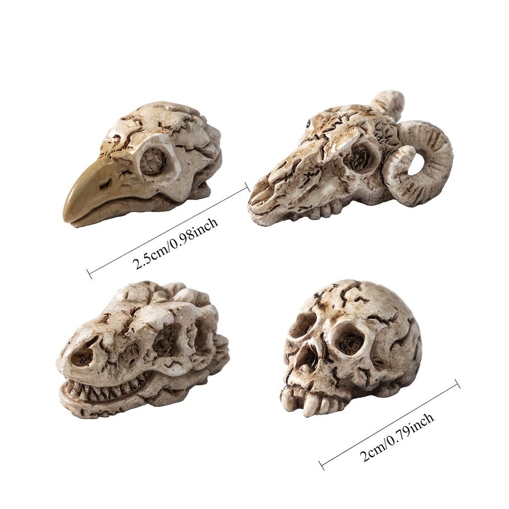 5/10PCS New Gothic Style Raven Animal Skull Skeleton Handmade Ornament Additions Scrapbooking Decorative Supplies Holiday Gifts