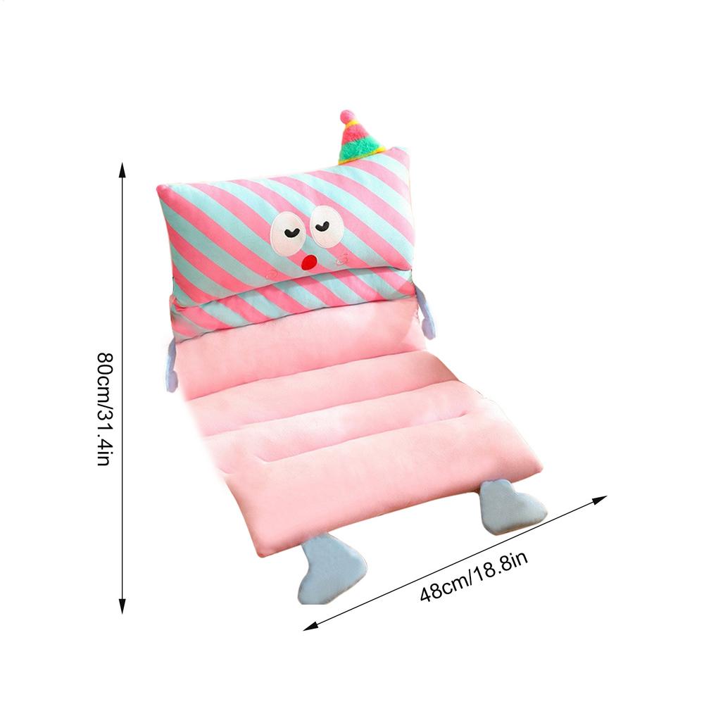 Cute Seat Cushion Chair Pad With Backrest Chair Pillow For Girls Women Floor Cushions Room Decor For Sofa Bedroom розовый 5630₽