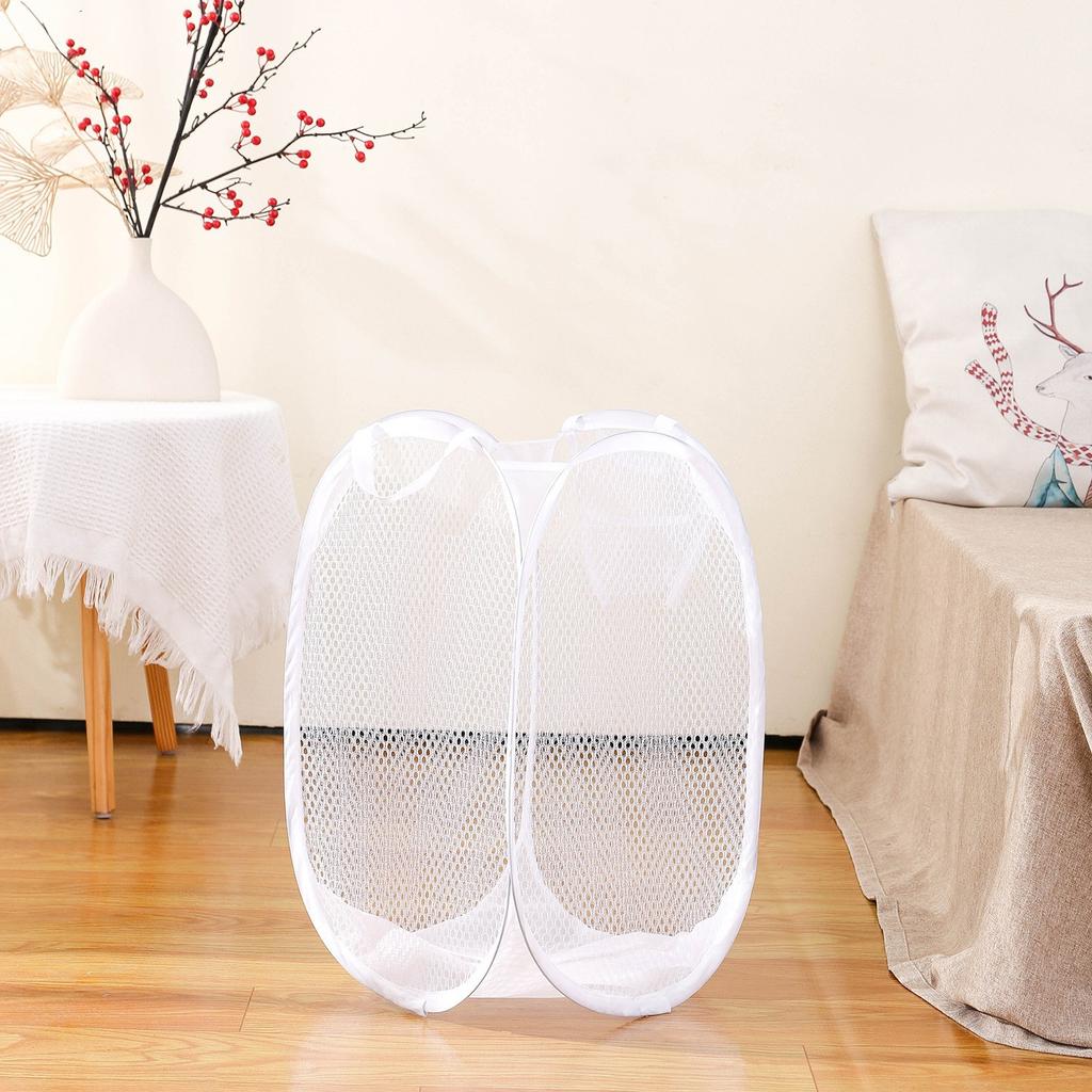 Household Dirty Clothes Basket Foldable Bathroom Laundry Basket Convenient Dirty Clothes Storage Basket Saves Space