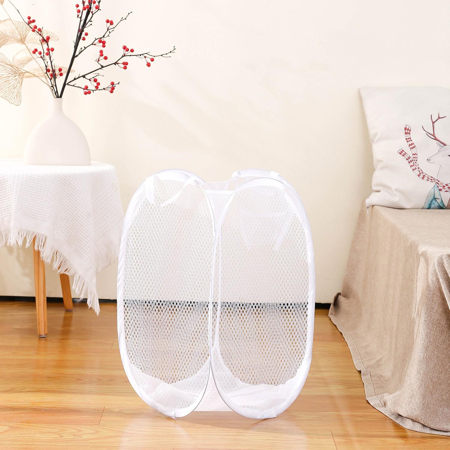 Household Dirty Clothes Basket Foldable Bathroom Laundry Basket Convenient Dirty Clothes Storage Basket Saves Space