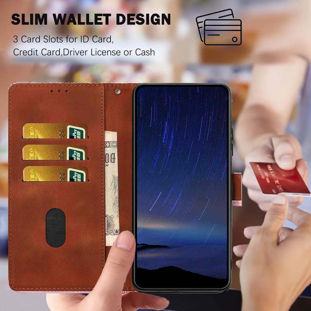 For Google Pixel 9a Flip Case Cherry Blossom Pattern Leather Wallet Stand Phone Cover with Wrist Strap