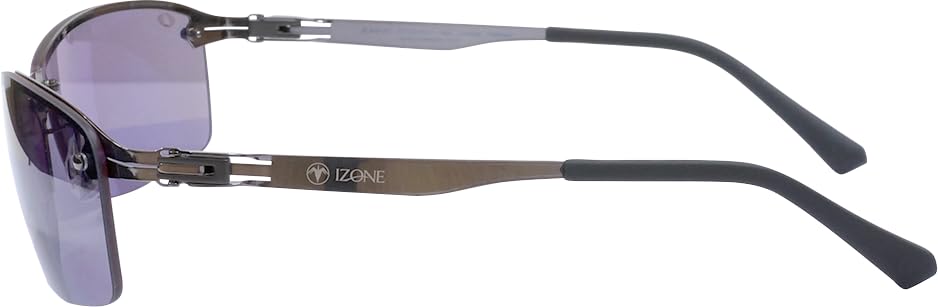 iZONE High Performance Polarized Sunglasses Ultra Lightweight IDRIVE Premium for Golf [iZONE] Men's P1120-HC13 Driving, Fishing, (Purple)