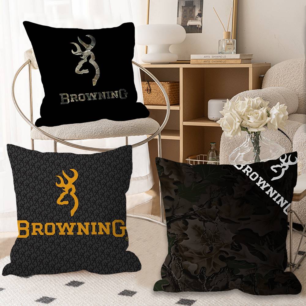 B-Browning Logo Pillow Anime Pillow Sofa Bed Head Pillow Cover Cushion Cover 45x45 Cm Fashion