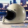 2026 Retro Fiberglass Full Face Eagle Beak Motorcycle Helmet - All-Season, Off-Road