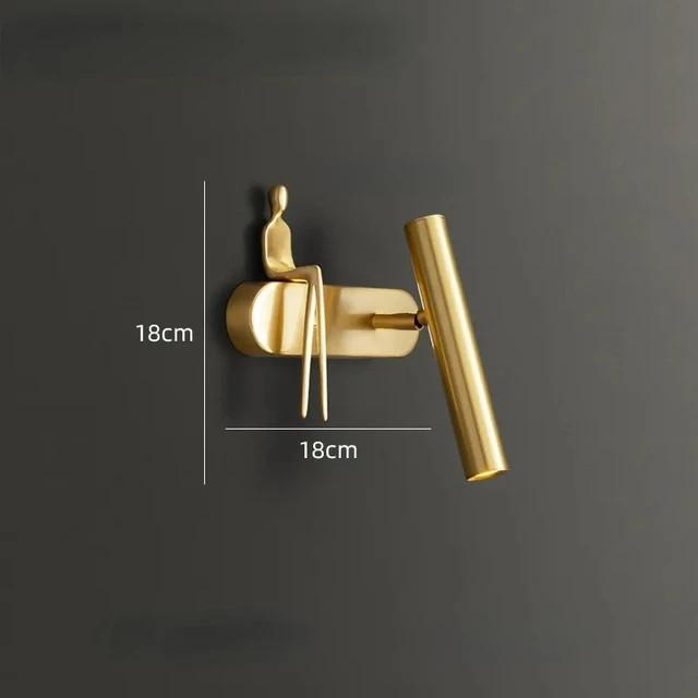 

Креативный светодиодный настенный светильник, индивидуальный постмодернистский настенный светильник для фона гостиной, роскошный настенный светильник для ванной комнаты, прикроватный светильник, декоративные светильники 3color lightening