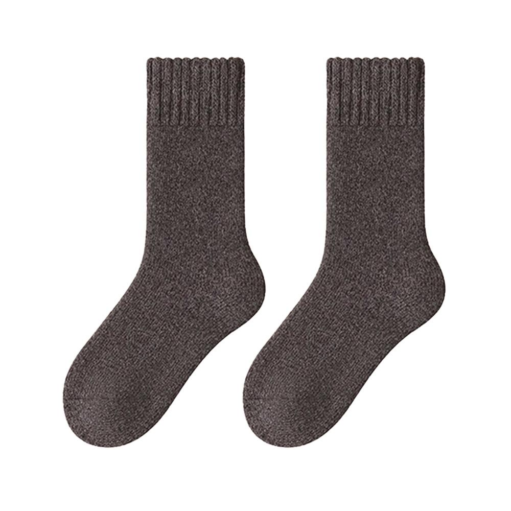 Polyester Cotton Winter Warmer Thicken Sock Medium Tube Sock Seamless Sleeping Socks Thermal Wool Cashmere Snow Socks For Man