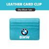 ZDNE2 Car Leather Wallet Clip Driver License ID Card Storage Holder For BMW X3 X5 M5 M3 E46 E90 E60 F10 E39 F30 E36 G30 E87 E70