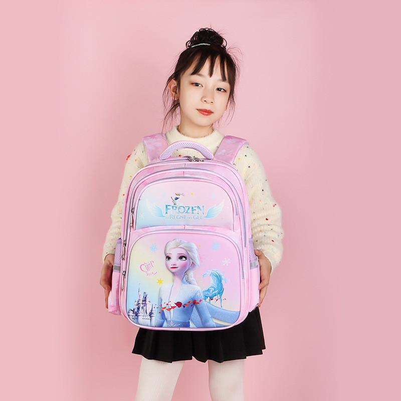 Adorable Cartoon Princess Backpack For Girls Oxford Fabric Lightweight And Spine-supportive