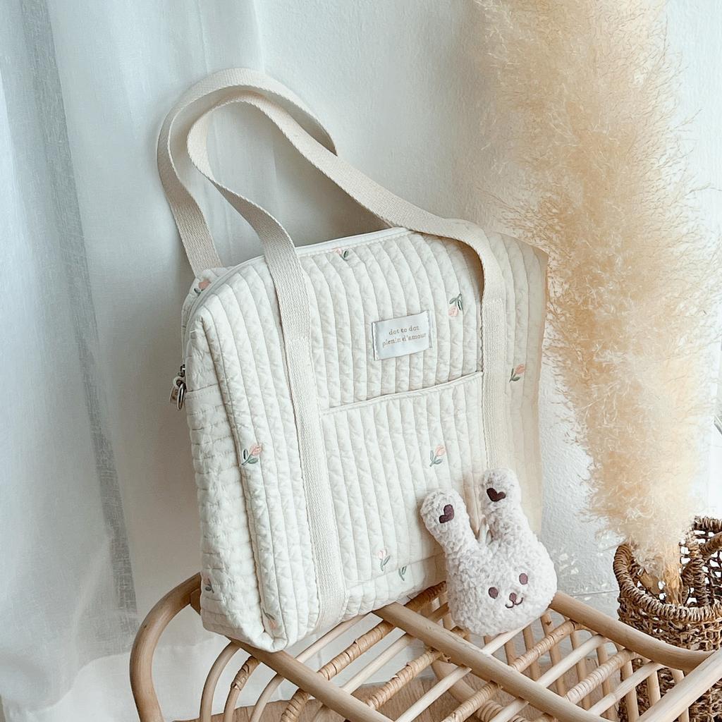 Korean Style Baby Diaper Bag Large Capacity Mommy Bag Portable Baby Stroller Bag Baby Items Organizer Maternity Shoulder Bag