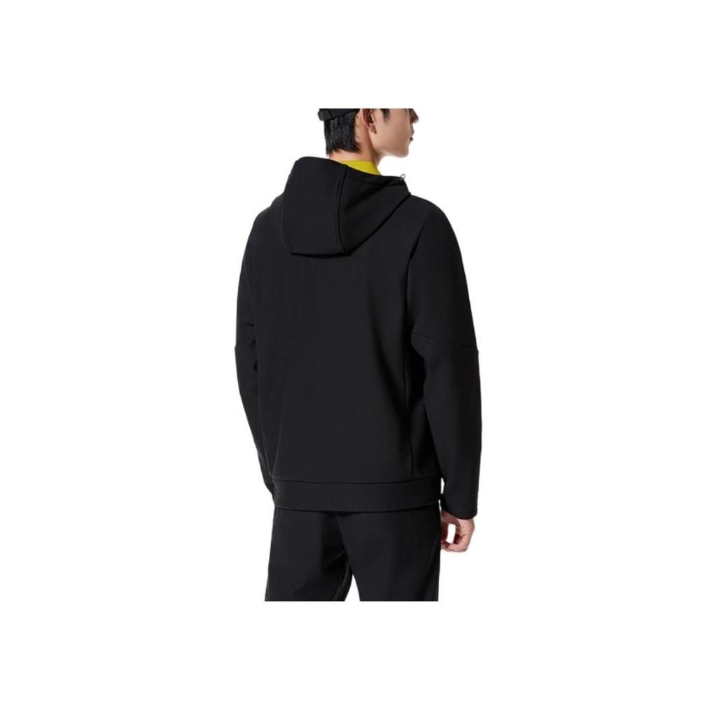 Anta Champion All-Weather Series Winter Olympics National Flag Hooded Zip-Up Long Sleeve Jacket Men Jacket Black 152340702-3