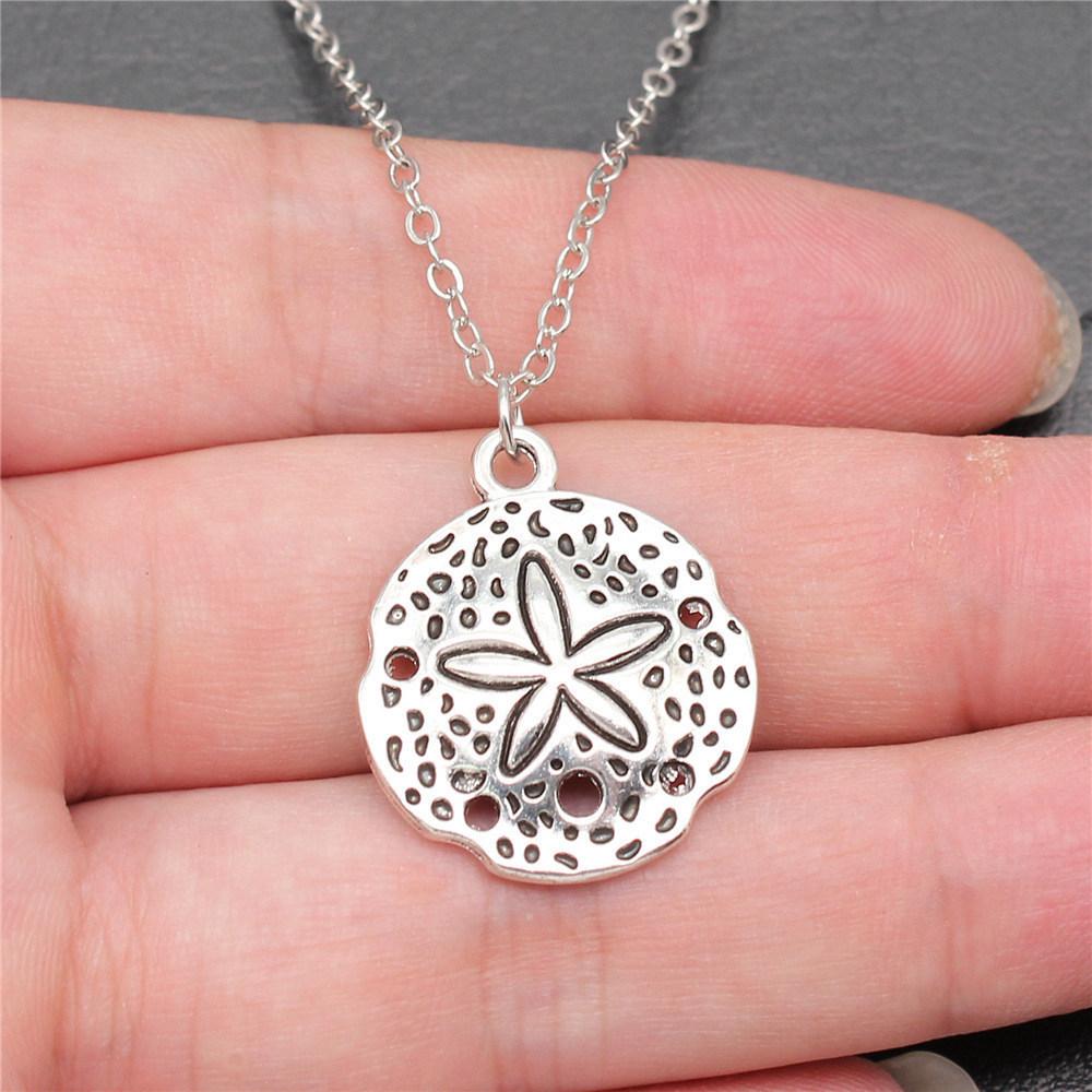 Schildkröte Seestern Muschel Anhänger Antik Bronze Metall Brautkragen Halskette für Strandhochzeit Trendiges Geschenk