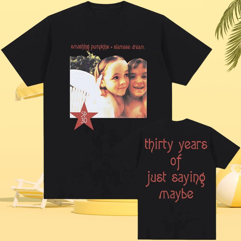 Siamese Dream 30-jähriges Jubiläum T-Shirts The Smashing Pumpkins Rockband T-Shirt Sommer Weiche T-Shirts Grafik Kleidung