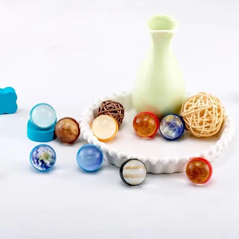 12Pcs Starry Sky Elastic Ball Toy Children Colored Boy Bouncing Ball Rubber Kids Sport Games Elastic Jumping Ball Gift