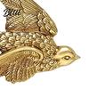 Flying Swallow Decor Gold Wall Decor, Resin Bird Sculpture, Vintage for Living Room 3D Art Bedroom Home Ornaments