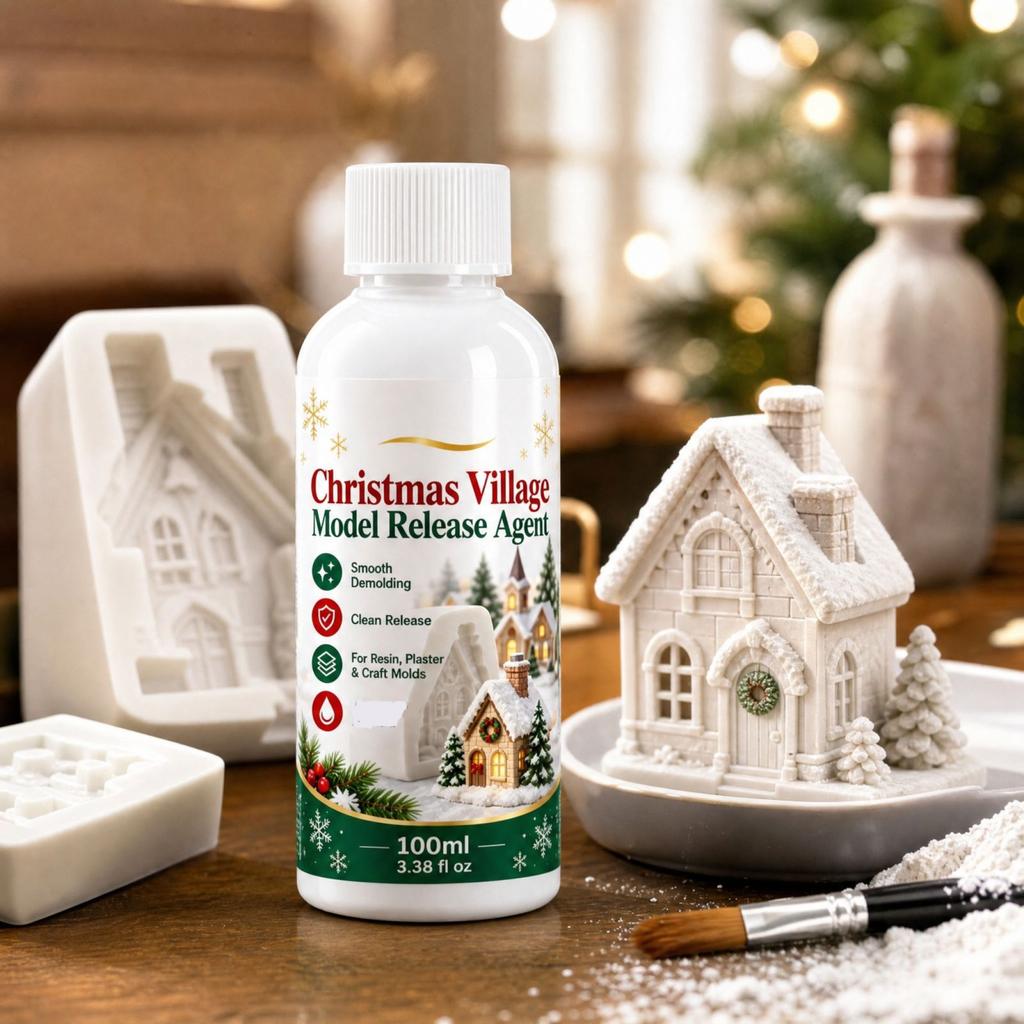 Christmas Village Model Release Agent for Holiday Projects and Display Models