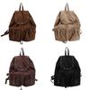 Suede Leather Large Capacity Backpack For Women With Breathable Design For Daily Use