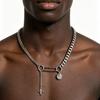 Punk Rocky Goth Stainless Steel Silver Color Thorns Chain Necklace Choker Charm Fashion Women Men Waterproof Jewelry Gifts