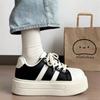 HO fashion Korean minimalist Velcro shell toe niche Western style bread shoes for girls