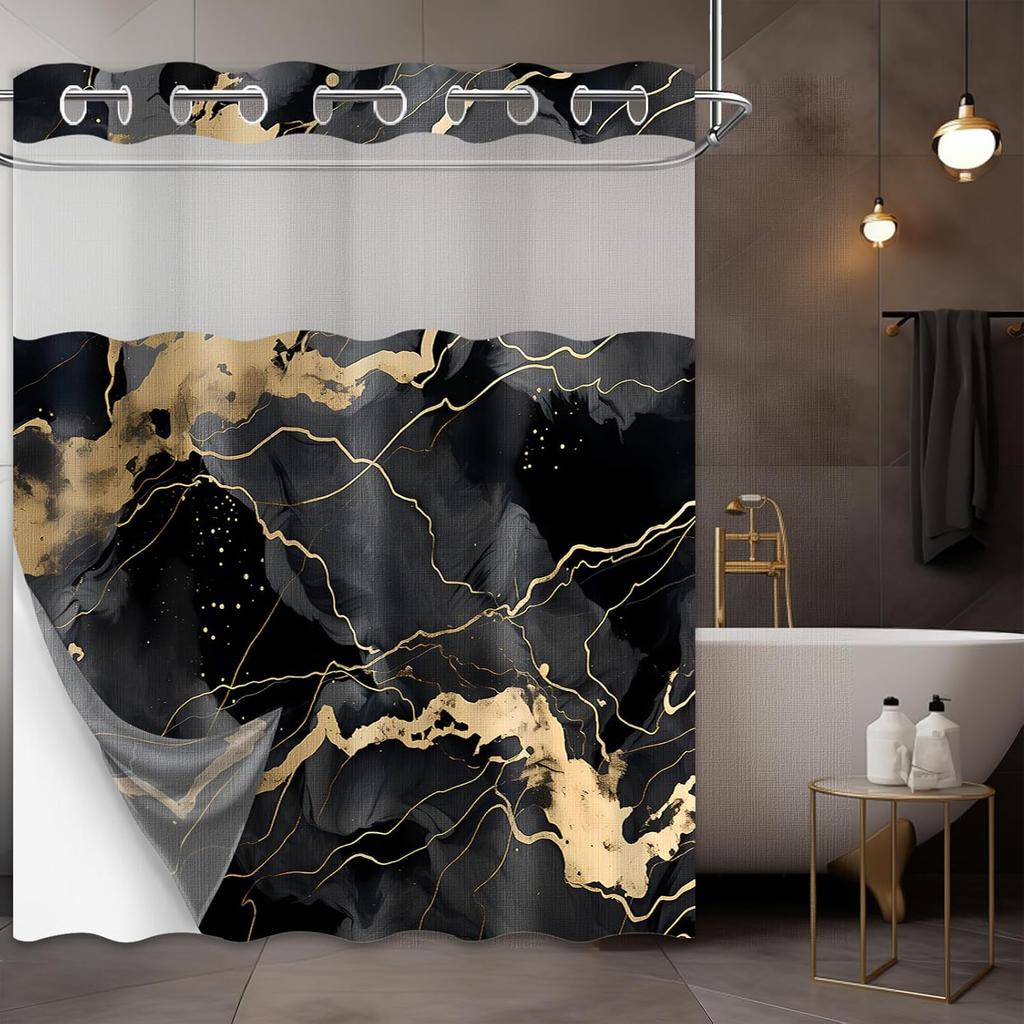 Elephant Shower Curtain,  Animal Shower Curtains for Bathroom Decor Africa Safari Ocean Bath Curtain Set, Waterproof Fabric with
