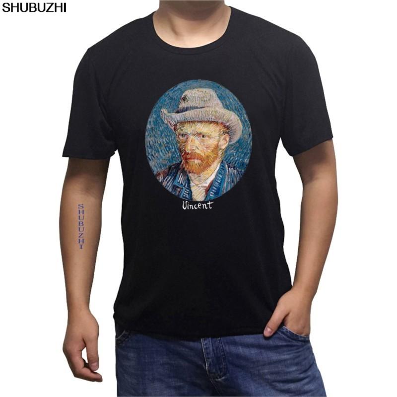 T Shirt Good Quality T Shirt Tops Short Sleeve Printed Crew Neck Mens Vincent Van Gogh Tee sbz1049