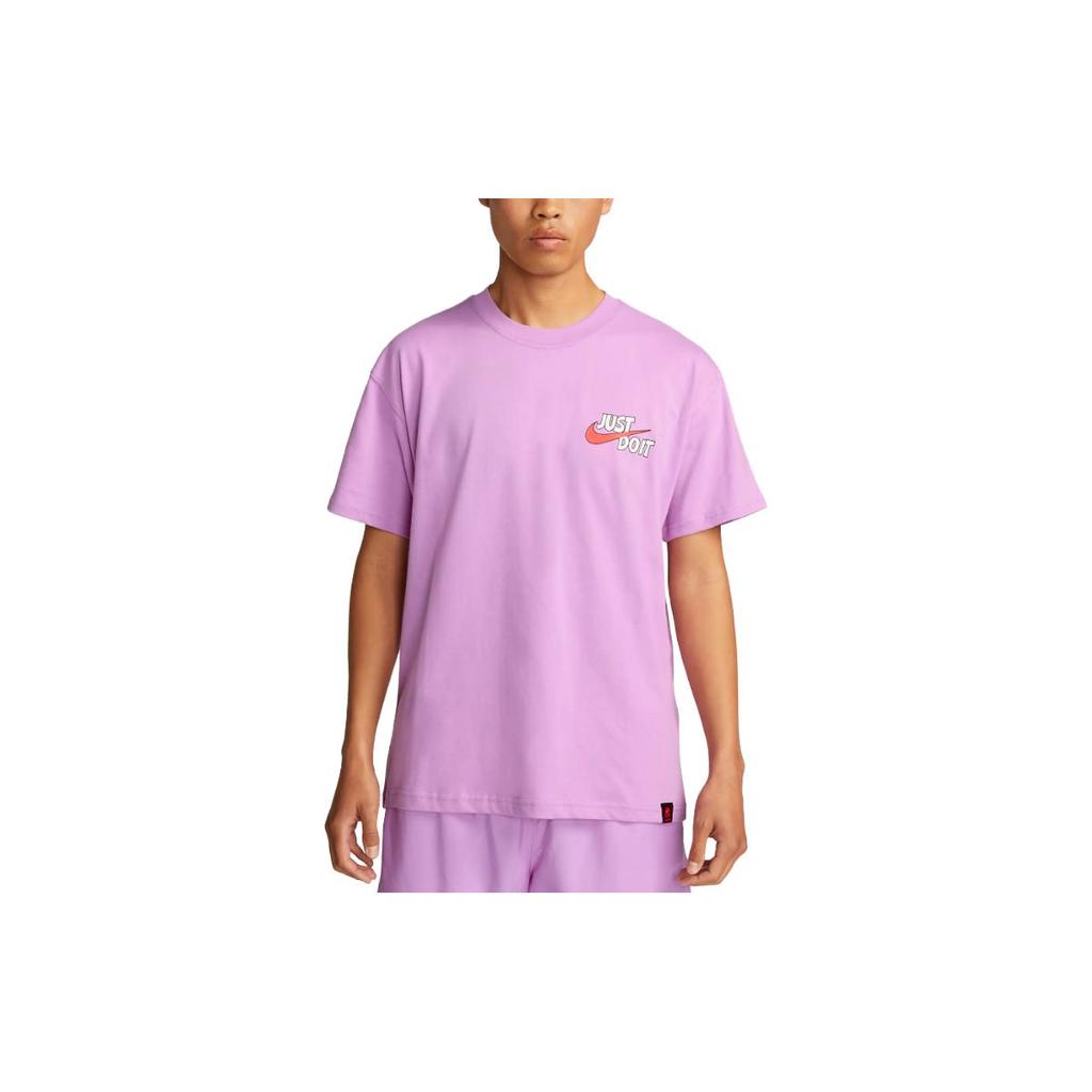 New Nike Drop Shoulder Sleeve T Shirt Men's Pink FJ2324-532