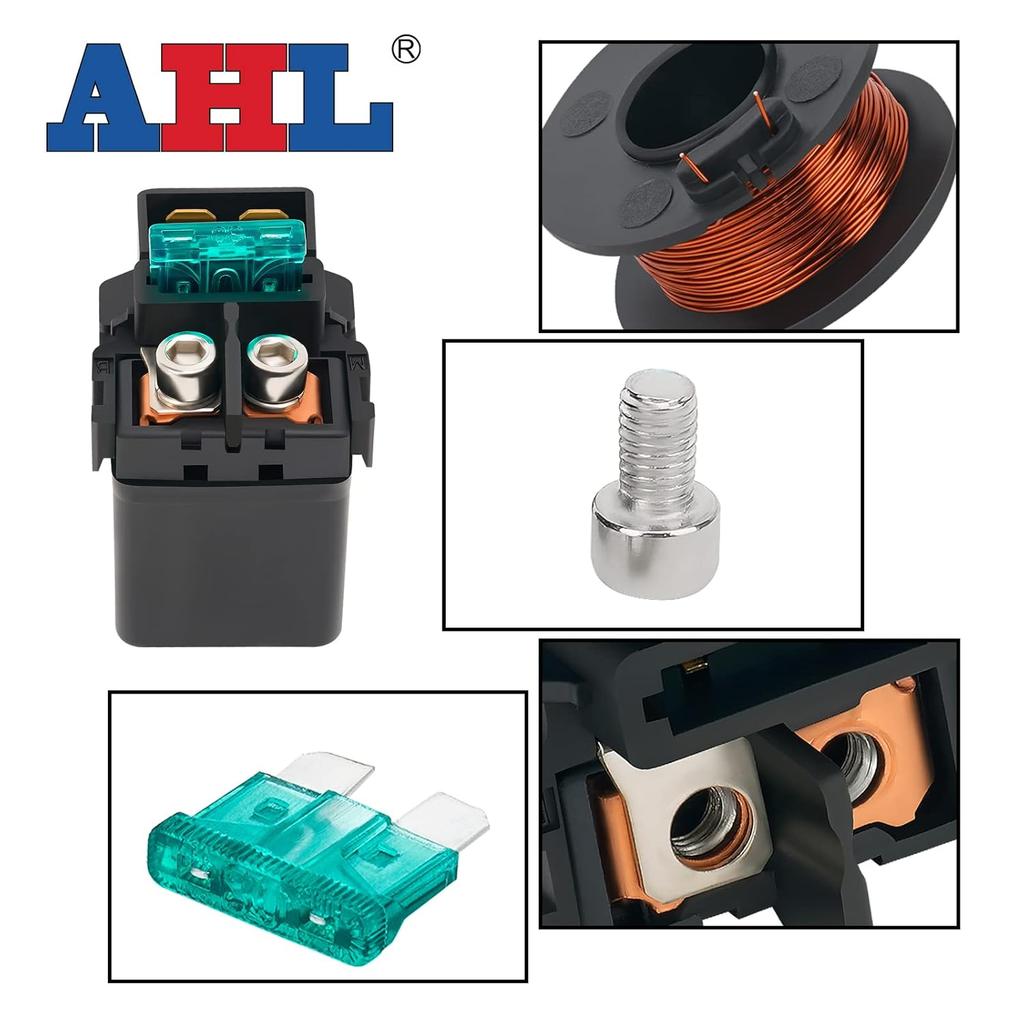 AHL Starter-Magnetschalterrelais für Kawasaki ZZR600 2005 2006 2007 2008