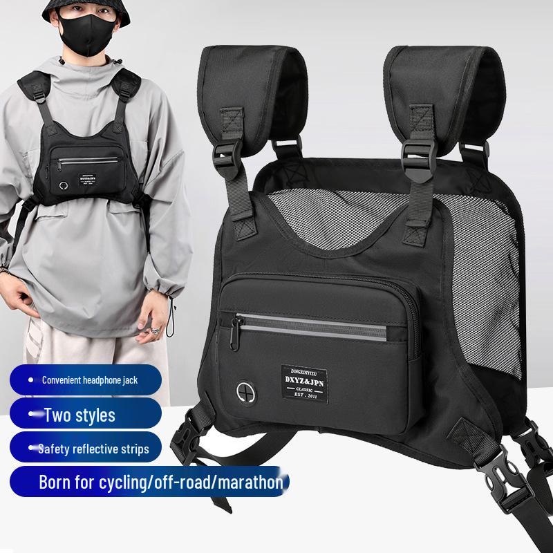 Herren Vielseitige Umhänge-Schultertasche im Motorradstil - Trendig, Funktionell, Lässig, Großes Fassungsvermögen