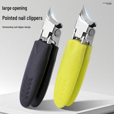 Cortador de Unhas Inclinado de Aço Inoxidável Super Afiado: Cortador de Unhas Anti-Salpicos, Unha Encravada, Bico de Águia