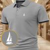 Men's Transition Season Polo Shirt Mid-Weight Breathable Short Sleeve Casual Work Shirt for Spring Fall