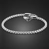 Simple Box Bracelet Electroplated Platinum Men'S And Women'S Jewelry