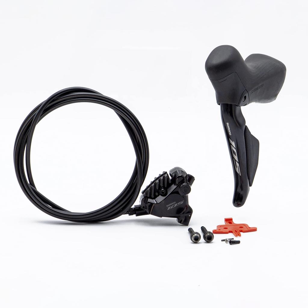 SHIMANO DIRECT No Mount Bracket Fixing Bolt X 2 Mount Thickness 25 With Resin Pad Fin Brake Hose 1700 Mm IR7170DLRDSC170E J-kit ST-R7170 (left)