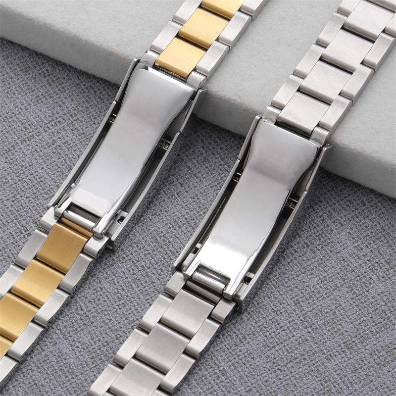 316L Stainless Steel Watchband For Rolex Strap For 40mm Dial SUBMARINER DAYTONA Watch Band Glidelock Buckle 20mm Bracelet