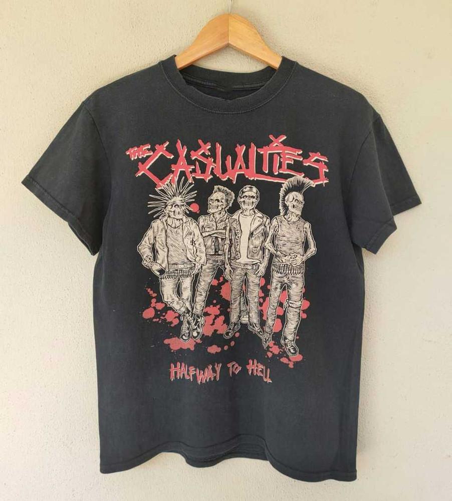 The Casualties Band Black T-Shirt Cotton Unisex S-234XL Unisex T-Shirt XXXXL