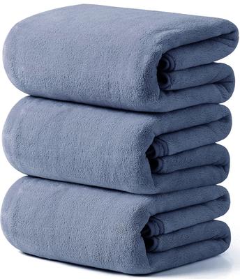 Bath Towel Towel Soft and Fluffy To the Absorbent and Beauty Commercial Salon Bath 60 X 120 Cm [HOSUR 3-piece Set, Gray] Touch, Quick-drying,