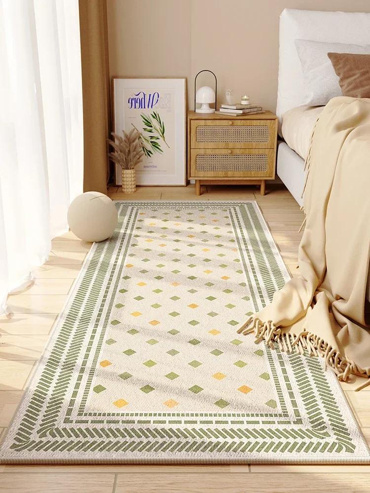 Einfacher Nachttischteppich Nordischer rutschfester Flurteppich Marokkanische Retro-Teppiche für Schlafzimmer Teppiche für große Flächen für Wohnzimmer