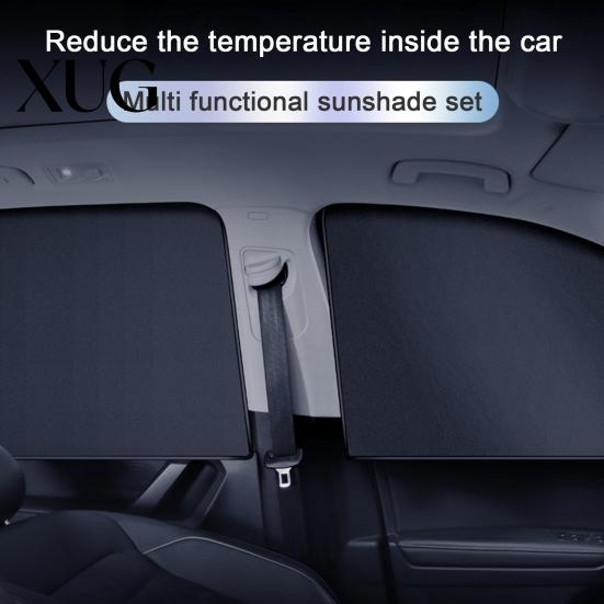 Car Window Shades 1/4Pcs Sun Magnetic Baby Rear Shade for Breathable Side UV Protection Privacy Mesh Sunshade Covers Folding Curtain Most Vehicles &