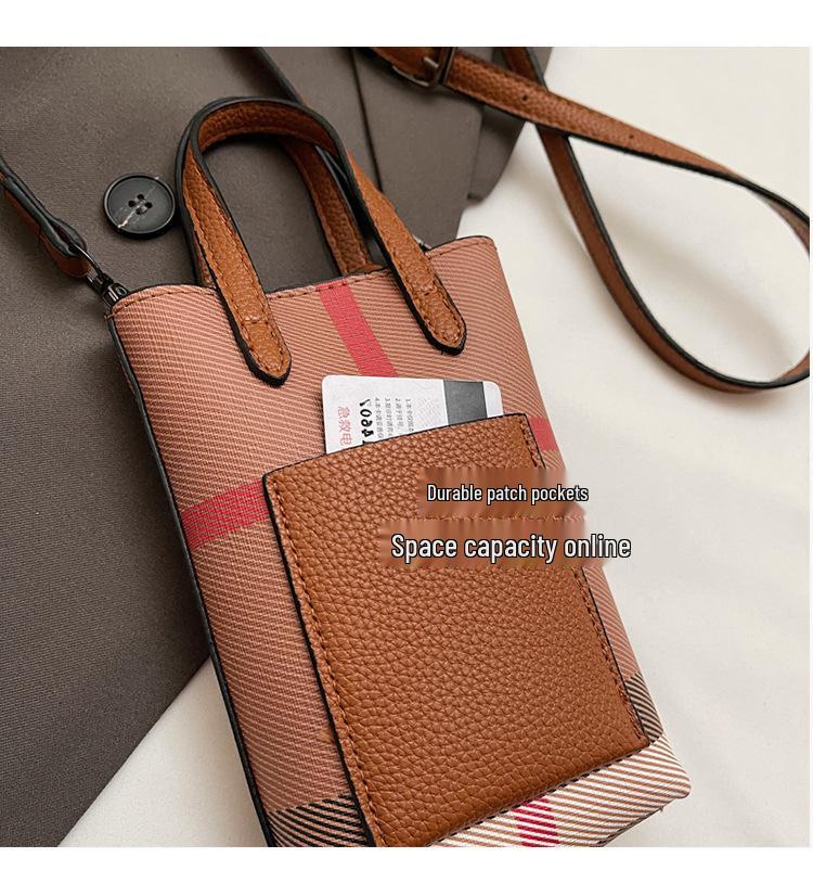 2024 Women's Fashion Soft Leather Mini Crossbody Phone Bag – Lightweight, Trendy Autumn/winter Handbag