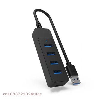 YY30-5 Port USB High Speed Computer Adapter Expander HUB With LED Light Multi Type-C Splitter For Laptop PC USB-C Tablet